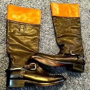 H. S. Trask Womens Addison Leather Western Riding Fashion Boots Size 9 EUC